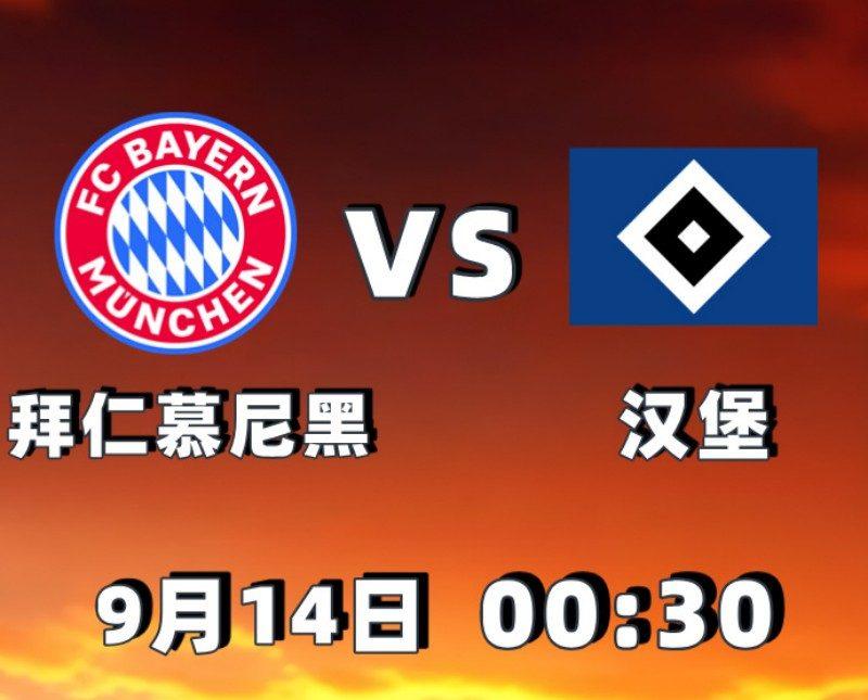 德甲2025-09-14拜仁慕尼黑vs汉堡